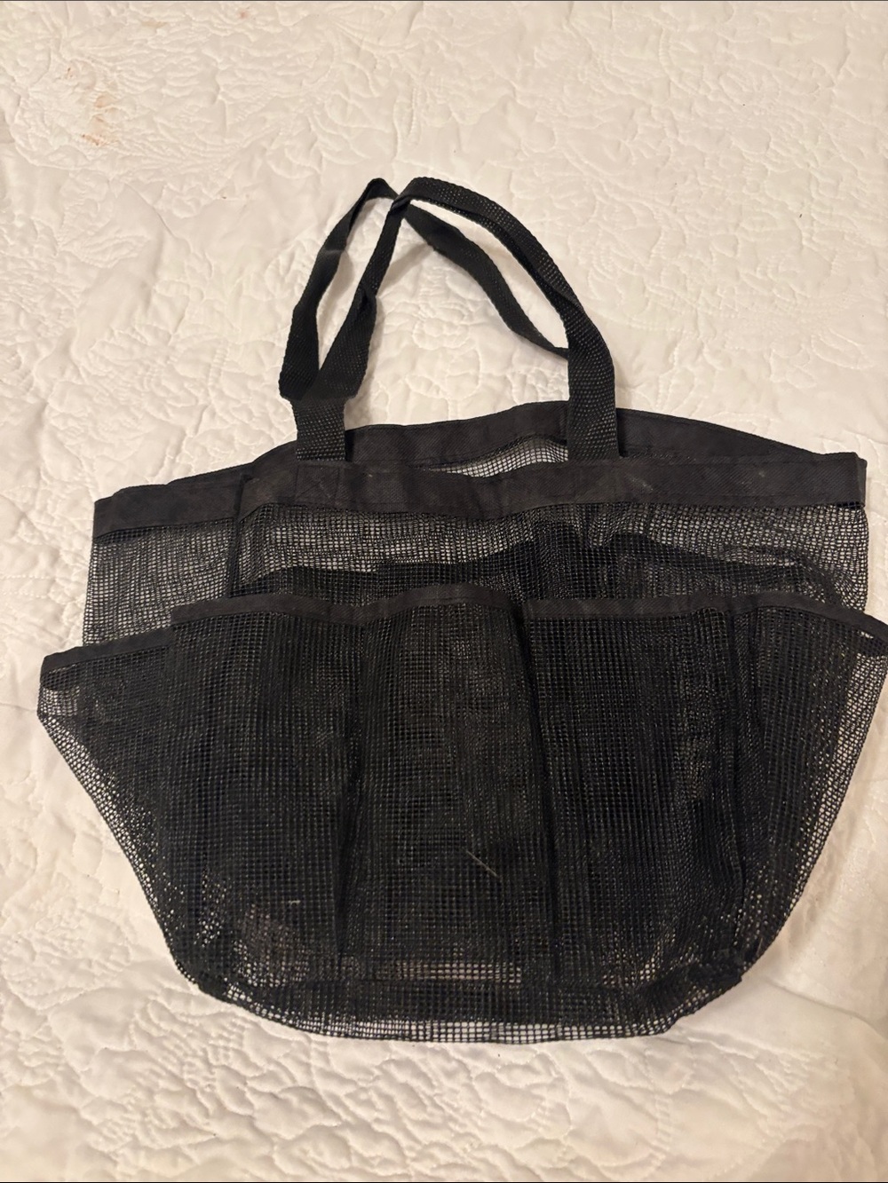 Black Mesh Tote Bag - Unbranded